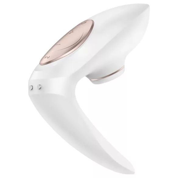 Satisfyer Pro 4 Couples - paaridele õhulainevibraator - akuga - valge