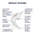 Satisfyer Pro 4 Couples - paaridele õhulainevibraator - akuga - valge