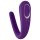 Satisfyer Double Classic - Veekindel akulaadimusega paarivibraator (lilla)