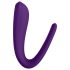 Satisfyer Double Classic - Veekindel akulaadimusega paarivibraator (lilla)