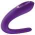 Satisfyer Double Classic - Veekindel akulaadimusega paarivibraator (lilla)