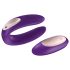 Satisfyer Double Plus Remote - juhtmevaba, laetav paarivibraator (lilla)