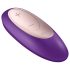 Satisfyer Double Plus Remote - juhtmevaba, laetav paarivibraator (lilla)
