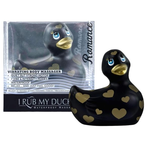 Minu Duckie Romance 2.0 - kliitori vibraator (must-kuld)