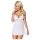 Obsessive 810-BAB-2 - pitsiline babydoll ja stringid (valge) - L/XL