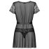 Obsessive Alluria - pits hommikumantel ja stringid (must)