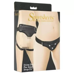   Sportsheets Plus Size - musta strap-on rihm kumeratele naistele