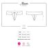 Obsessive Miamor - kividega avatud naiste pitsist stringid (must) - L/XL