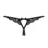 Obsessive - avatud pitsist stringid väikese lipsuga - must - L/XL