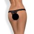 Obsessive Miamor - kividega avatud naiste pitsist stringid (must) - XXL