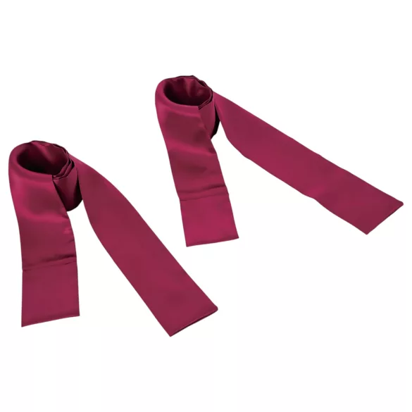 S&M - satiinist sidumiskomplekt - punane - 2-osaline