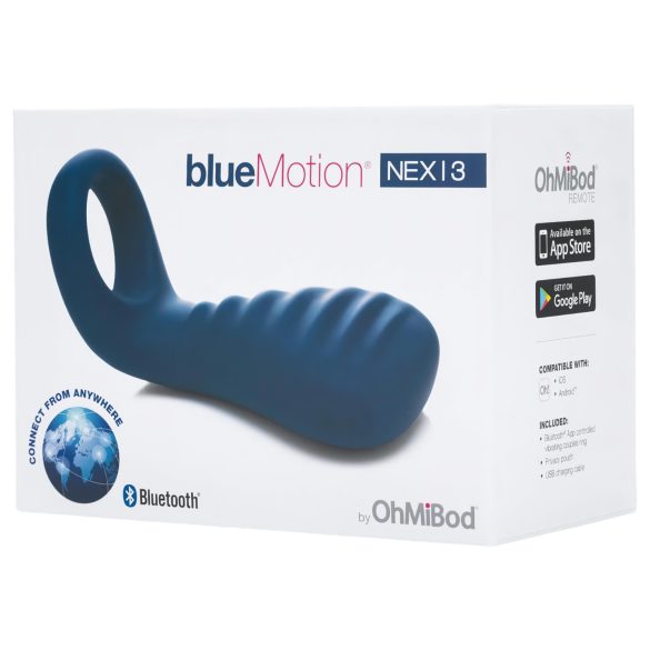 OHMIBOD Bluemotion Nex 3 - nutikas vibrorõngas (sinine)