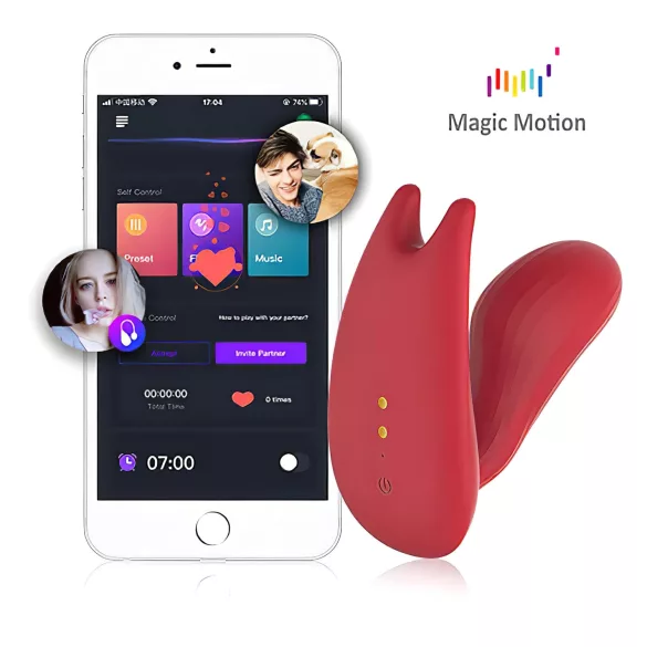 Magic Motion Umi - Äpiga juhitav kantav vibraator (punane)