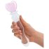 GLAS - südamekujuline klaasist dildo (läbipaistev)