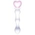 GLAS - südamekujuline klaasist dildo (läbipaistev)