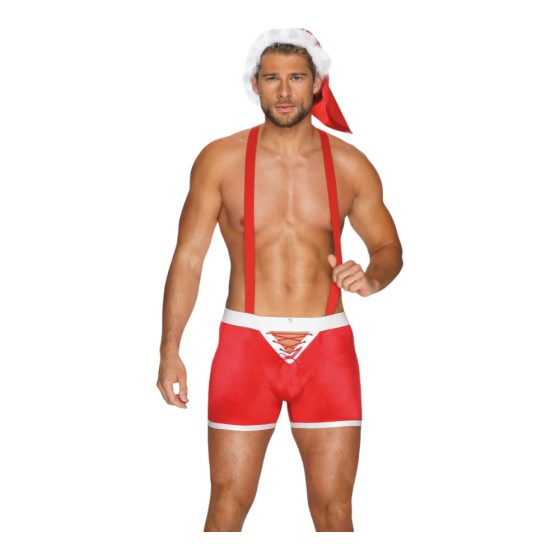 Obsessive Mr Claus - Santa Claus costume set (2 pieces) - red