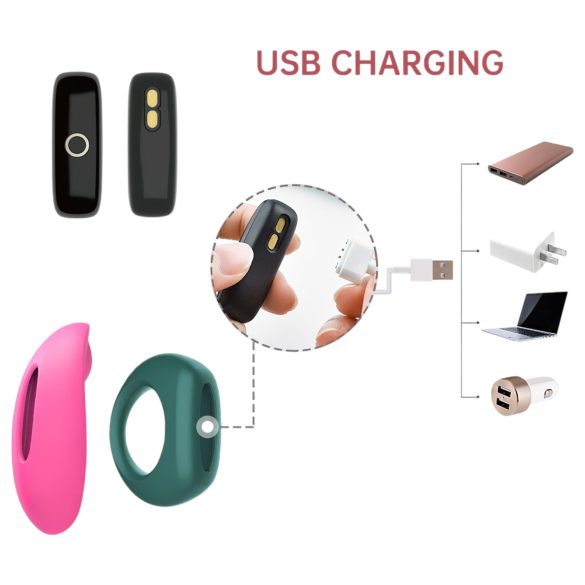 Magic Motion - paarivibraatori komplekt - roosa-roheline