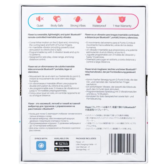 Lovense Flexer - aluspükste vibraator - aku - roosa