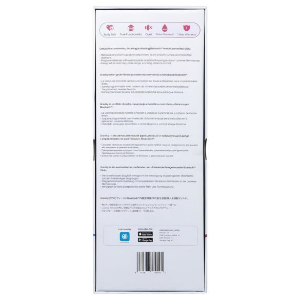 LOVENSE Gravity - laaditav tõukevibraator (punane)