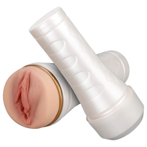 Tracy's Dog 3D Stroker - elutru vagiinahoidja (valge-naturaalne)
