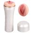 Tracy's Dog 3D Stroker - elutru vagiinahoidja (valge-naturaalne)