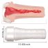Tracy's Dog 3D Stroker - elutru vagiinahoidja (valge-naturaalne)