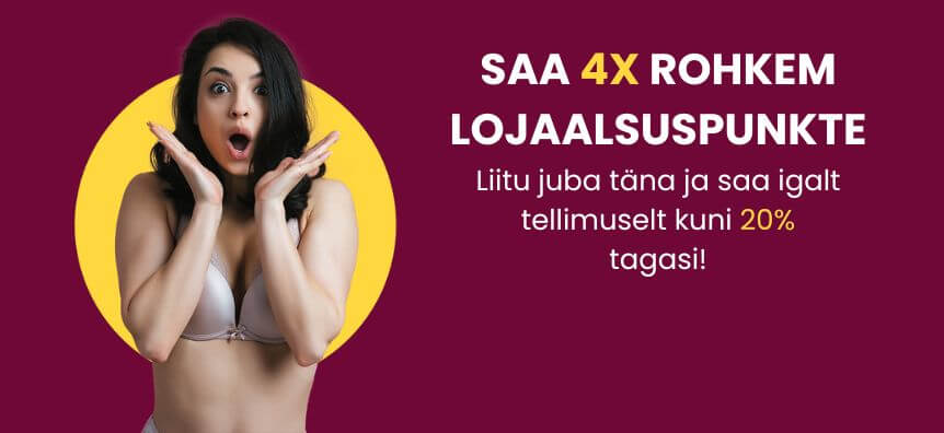 Teeni Lovesexshop.ee seksipoes 4x lojaalsuspunkte