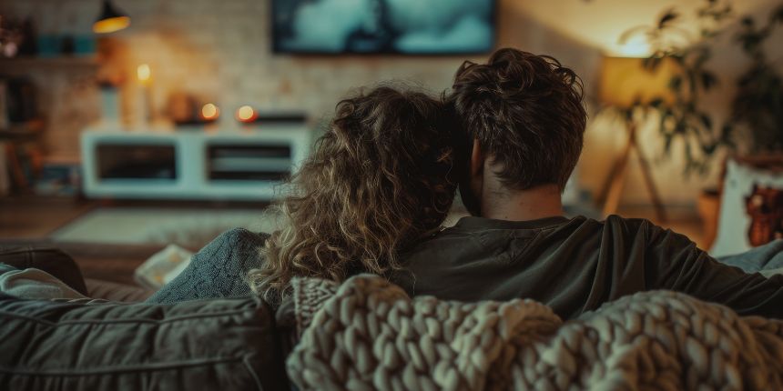 Paar vaatab koos erootilist filmi - lovesexshop.ee seksipood
