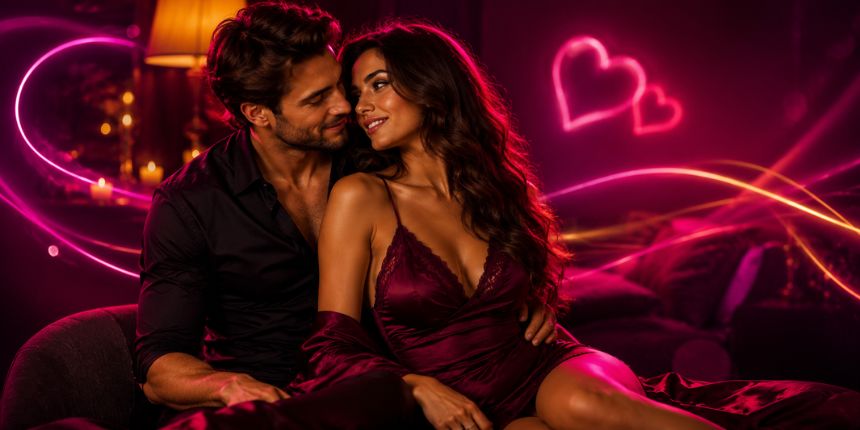 Seksipoosid pikaajalistele paaridele hubases intiimses magamistoas, lovesexshop.ee seksipood