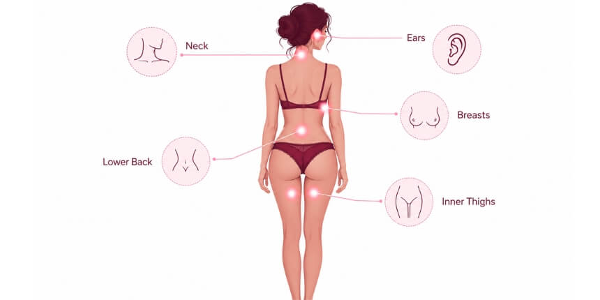 Naise erogeensed tsoonid: sensuaalsuse kaart | lovesexshop.ee veebipood seksikauplus