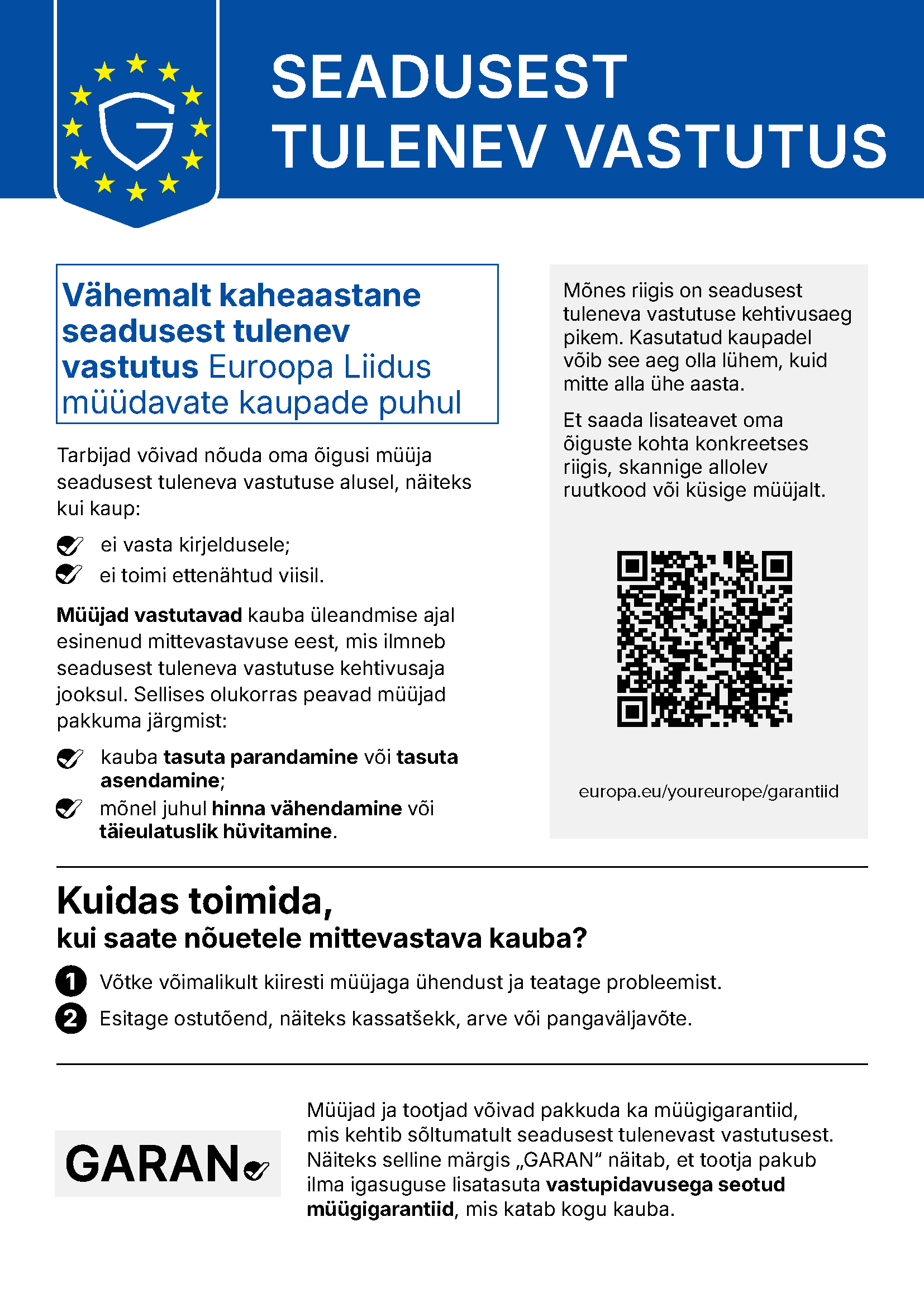 SEADUSEST TULENEV VASTUTUS